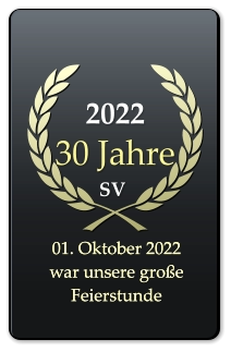 2022 30 Jahre d      SVwird  01. Oktober 2022 war unsere große Feierstunde 01. Oktober 2022 war unsere große Feierstunde